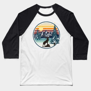 Deer and Winter Baseball T-Shirt